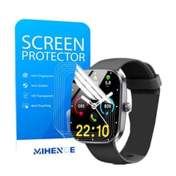 MIHENCE Screen Protector Compatible for Kuizil 1.91'' Smart Watch T70, HD Full Coverage TPU Protective Film for T70 1.91