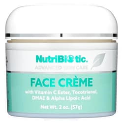 NutriBiotic – Antioxidant Properties Face Cream, 2 Oz with GSE | Deep Moisturizing with Aloe, Botanical Oils, DMAE, Tocotrienols, Vitamin C Ester, Alpha Lipoic Acid | Natural Fragrance | Paraben Free