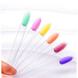 Art lalic 50 Tips Double Layer Nail Polish Gel Color Chart, Oval Fan-Shaped Practice Swatch with Inner & Outer Painting for Nail Art Display