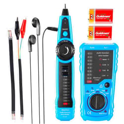 Mastfuyi Network Cable Tester, Line Finder with Probe Tone, Wire Tracker Multifunction, RJ11 RJ45 Cable Tracer, Telephone Line Test, Ethernet LAN Network Cat5 Cat6 Cable Maintenance Collation