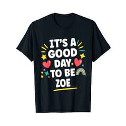 Custom Gifts For Women Gift For Zoe Zoe Personalized Retro Girls Custom Zoe Name T-Shirt