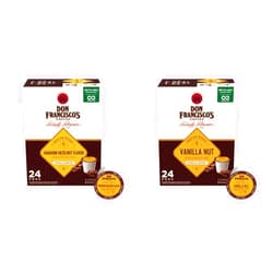 Don Francisco's Don Francisco’s Hawaiian Hazelnut Flavored Medium Roast (24) + Vanilla Nut Flavored Med. Roast (24), 48 Recyclable Single-Serve Coffee Pods, Compatible with K-Cup Keurig Coffee Maker (Incl. 2.0)