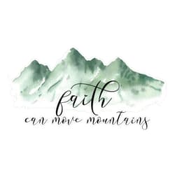 EB Faith Can Move Mountains - Matthew 17:20 - Bible Verse Bumper Sticker Vinyl Decal 5