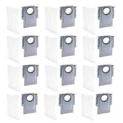 LesinaVac 12 Pack Dust Bags Compatible with Xiaomi Roborock S8+ / S8 Pro Ultra S7 MaxV/Max S7 Pro Ultra Q5 Q5+ Q7 Q7+ Q7 MAX+ Clean Base Automatic Dirt Disposal Bags, 3L Large Capacity Disposable Vacuum Bags