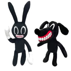 POPRORE Siren Head Plush Toys Cartoon Dog Cartoon Cat Cartoon Rabbit Plush Toys Halloween Christmas Horror Plush Toy for Home Party Gift Birthday Toy (Rabbit&Dog)