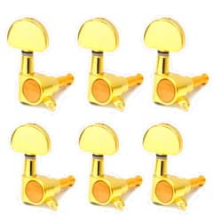 ZYZYZY Tuner Machine Head 6pcs/Lots Chrome Black Gold Guitar String Tuning Pegs Keys Tuners Machine Heads for Acoustic Electric Guitar (Color : Gold 6R)