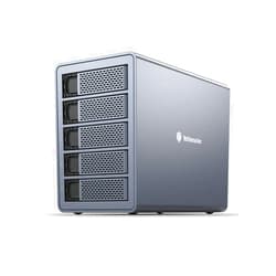 Yottamaster 5 Bay External Hard Drive Enclosure, 150W Aluminum USB3.0 3.5