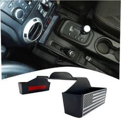 Aumodizzy Gear Tray for Jeep Wrangler JK JKU Interior Accessories Gear Shift Coin Storage Box Organizer 2011-2018 New Version American Flag(not fit for Manual Shifter)