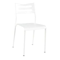 Humble Crew Lucky Theory Humble Crew Lightweight Desk Chair, Plastic, White White 19D x 16W x 30H in