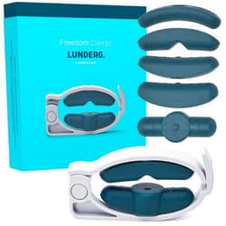 Lunderg Freedom Clamp by Lunderg - with Innovative Pro-Hinge for Top-Down Pressure & 5 different Fittings - Totally Customizable Penile Clamp for Incontinence - Mens Incontinence Products