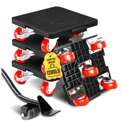 Talime Heavy-Duty Furniture Movers Set - 4-Pack with 360° Rotating Wheels, 1200lbs Capacity - Includes Lifter and Dolly Kit for Sofas, Fridges, and More