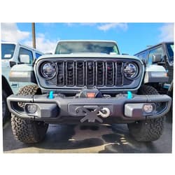 STO N SHO Front License Plate Compatible with 2023-2024 Jeep Wrangler/Wrangler 4Xe with Factory Warn Winch (SNS385)