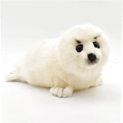Hansa White Seal Animal Plush Toy - 12