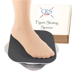 CRS Cross Figure Skating Spinner - Training Aid for Ice Skaters, Gymnastics, Dance and Ballet Pirouette. Metal Eight (8) Inch Spin Trainer.