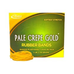 Alliance RUBBER COMPANY Alliance Rubber Pale Crepe Gold Rubber Bands - Size #16, Natural, 669/BX (20169)