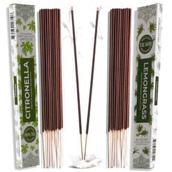 Trumiri Incense Sticks - Combo Pack of 40 Insence-Sticks - 20 Citronella + 20 Lemongrass - Insenses - Insents - Incents - Inscense - Incence - Incienso - All Natural Incense Sticks