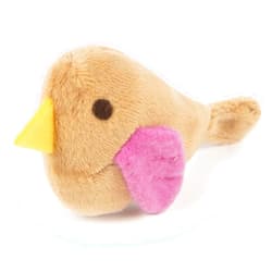 SmartyKat Chickadee Chirp Electronic Sound Cat Toy, Contains Catnip, Battery Powered - Light Brown, One Size