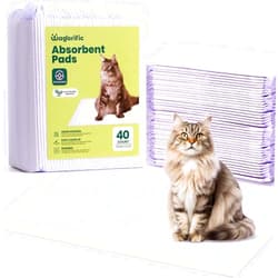 Wagorific Cat Pads Refills for Tidy Cats Breeze Litter System - Super Absorbent 6-Layer Pads for Odor Control Unscented - 16.9