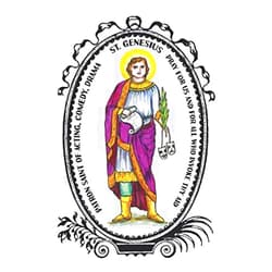 Shoushan Art Saint Genesius Patron of Acting, Comedy, Drama Lined Notebook Journal