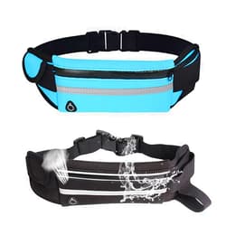 VodTiuKia 2 Pack Running Belt,Waist Pack Fitness Belt with Water Bottle Holder Waterproof Phone Holder with Large Capacity for Women Men Running, Workouts, Cycling, Travel, and Hiking