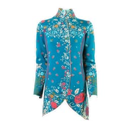 IVKO Jacket Floral Pattern Petrol