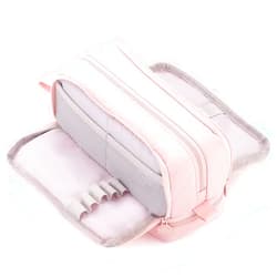 CICIMELON Large Capacity Pen Pencil Case with 4 Compartments, Multi-Slot Pencil Pouch Bag Aesthetic School Supplies Organizer for Teen Girls, Women, Adults (Pink)
