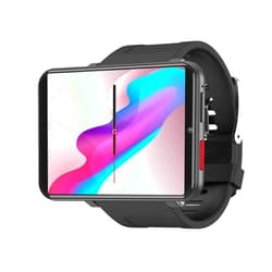 Docooler DM100 4G Smart Watch Sports WiFi GPS BT Smartwatch 2.86 Inch Touch Screen 16GB/32GB Music Player Phone Call 5MP Camera IP67 Waterproof Multifunction - Silver Trimmed 16GB