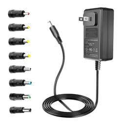 Sanzilo UL Listed 18V AC Adapter Power Supply, 6Ft Power Cord for Squeezebox Radios, Drill, Speakers, Cat Litter Box, Booster, Soundbar, Cutting Machine, Kettler Cross Trainer ERGOMETER CTR1 Power Adapter