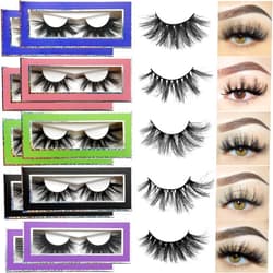 YASNAI Mink Lashes Bulk Yasnai 10 Pack Eyelashes, Real Mink Lashes 5 Styles Lash, Wispy Long 9D Fluffy EyeLashes Wholesale