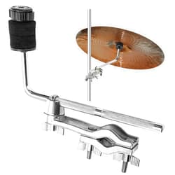 Foraineam Drum Set Mounting Clamp, 9.1 inch / 23cm Cymbal Boom Arm with Clamp Holder Bracket, Drum Set Extension Mount Clip Cymbal Stand L-Arm Rod Percussion mounts, Percussion Instrument Accessories