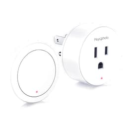 HAPYTHDA Garbage Disposal Wireless Switch Kit, 15A/1500W, 500 Feet RF Range Remote Control Outlet, No Drilling On Sink Top, Air Switch Garbage Disposal, White