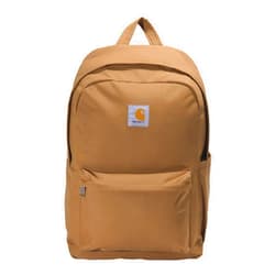 Carhartt 21L Classic Daypack, Durable Water-Resistant Pack with Laptop Sleeve, Brown, Containts PFAS