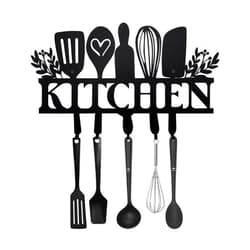 Ecqizer Kitchen Utensil Hanger & Holder - Ideal for Hanging Utensils, Pots - Wall Decor with a Touch of Style for Your Kitchen Space, 15×9 Inch