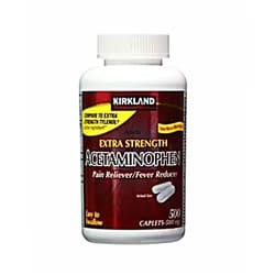 Kirkland Signature Extra Strength Non-Aspirin Acetaminophen, 500mg, 500 ct