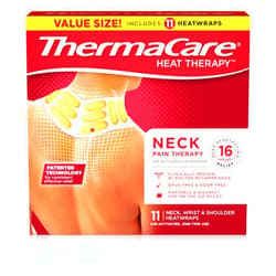 ThermaCare Adhesvie Heat Wraps, Portable Neck & Shoulder Heating Pads & Pain Relief Patches for Sore and Stiff Muscles, HSA/FSA Eligible & Approved, (Large, 11)