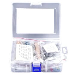 Greensen Electronic Component Assortment Kit, 1500PCS Resistors Capacitors LEDs Diodes Transistors with Plastic Storage Box for DIY Projects