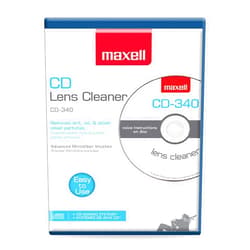 Maxell – Pro 190048 CD-340 Laser Lens Cleaner - Safe & Effective CD Player & Game Station Compact Disc Cleaner - Microfiber Brushes Eliminates Static & Dust - Easy to Use with No Chemicals