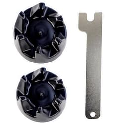 Bilkeru 2 Pcs Black 9704230 Blender Drive Coupler with 1 Spanner Replacement Parts Compatible with KitchenAid WP9704230VP WP9704230 AP2930430 PS401661