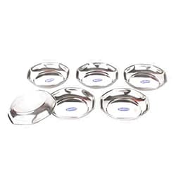 Sharda Metals Set of 6 Sixer Plates