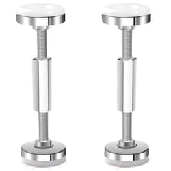 lasenersm 2 Pieces Bed Frame Anti-Shake Tool Screws Bed Frame Anti-Shake Tool Adjustable Threaded Bed Frame Anti-Shake Tool Adjustable Threaded Headboard Stoppers Fixer(93-120mm, Silver)