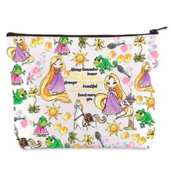 WZMPA Princess Hair & Sun Cosmetic Bag Fairy Tales Fans Gift You Are Braver Stronger Beautiful Than You Know Hair Movie Makeup Zipper Pouch Bag (Always Hair)