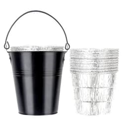 Unidanho Grill Bucket for Grease, Drip Grease Bucket 10 Packs Oil Catcher Foil Liners for Traeger 20 22 34 Series Pit Boss Pellet Oklahoma Joe Rec Tec Z Grill Smoker BBQ Accessory
