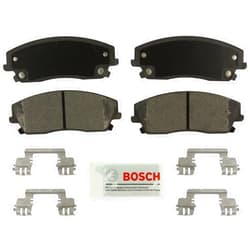BOSCH BE1056H Blue Ceramic Disc Brake Pad Set With Hardware - Compatible With Select Chrysler 300; Dodge Challenger, Charger, Magnum; FRONT