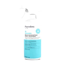 Purodora Lab Small Animal Cage Odor Neutralizer, Cleans & Eliminates Urine & Feces Odors, for Use in Hamster, Rabbit, Ferret & Other Small Animal Cages, Apple & Lavender Scent, 16 Oz.
