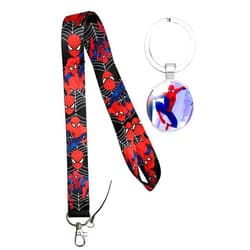 Nifaoning Anime Lanyard with Wristlet Keychain Anime Theme Classic Movie Lanyards for Kids Teens Keychain Accessories