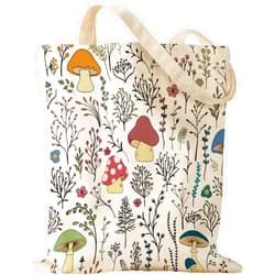 Miss Adola Aesthetic Canvas Tote Bag for Women - Sturdy Cloth Cotton Totes Bag with Pattern Shoulder Bag