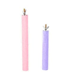 Petall Bird Cage Perch Parrot Sand-Surface Stand 2Pack Grinding Wood Stick Platform Molar Toy Branch for Macaw African Greys Budgies Cockatoo Parakeet Cockatiel Conure Lovebirds