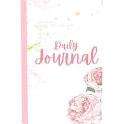 CoCo NiNi Publishing Daily Journal: Beautiful Daily Journal for Women, Pink Flowers | Blank | 120 pages, 6