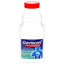 Gaviscon Extra Strength Cool Mint Liquid Antacid For Fast-Acting Heartburn Relief, 12 Ounces
