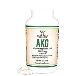 Double Wood Supplements Store AKG Supplement (Alpha Ketoglutarate) 1,000mg Per Serving (180 Capsules) Different and May Be More Effective Than AAKG (Recently Studied for Anti-Aging Properties) by Double Wood Supplements